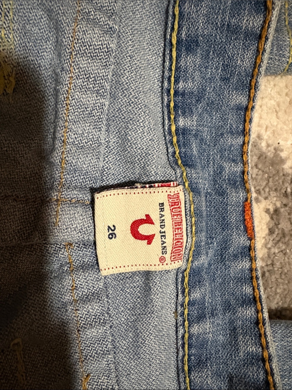 Vintage true religion bell bottom / wide flare jeans - Picture 3 of 3